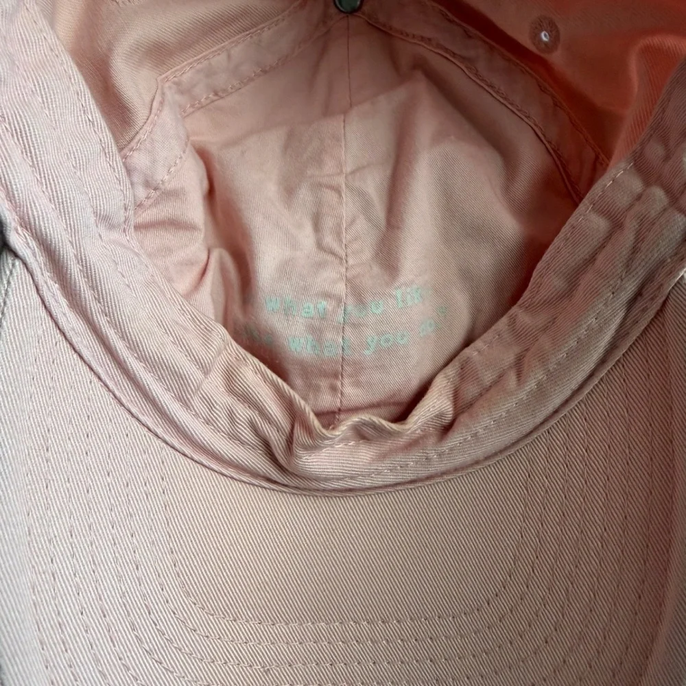 Life is Good Women's Slideback Hat Pink Adjustable Embroidered Logo Beach